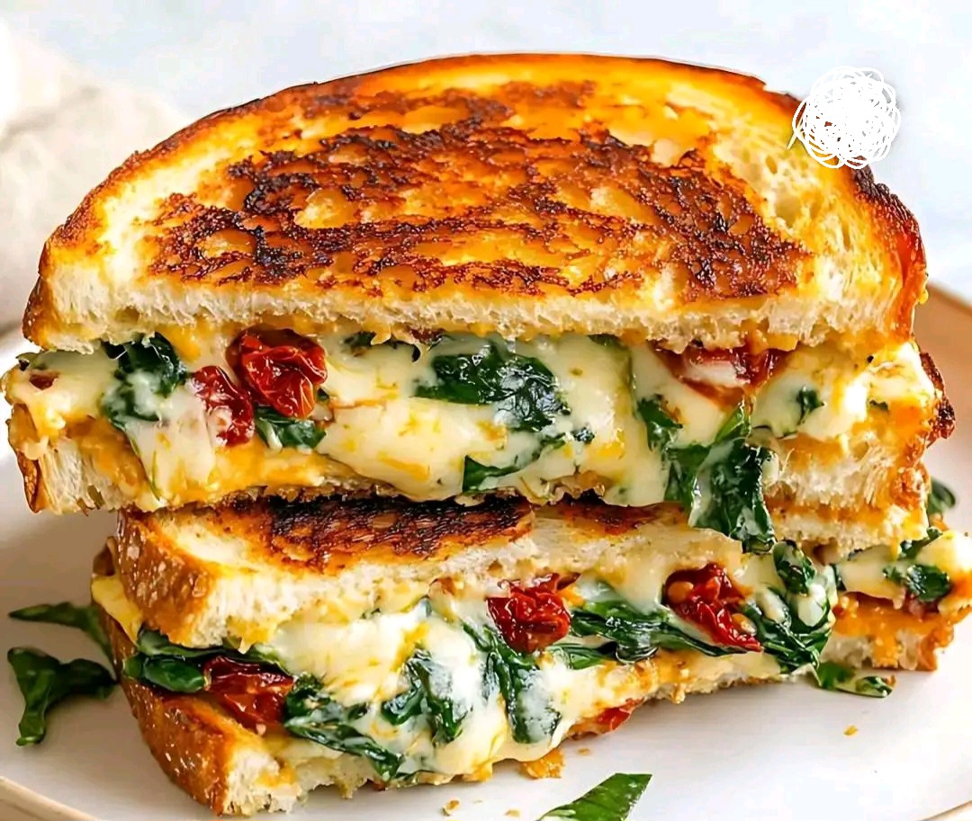 Mediterranean Grilled Cheese Sandwich