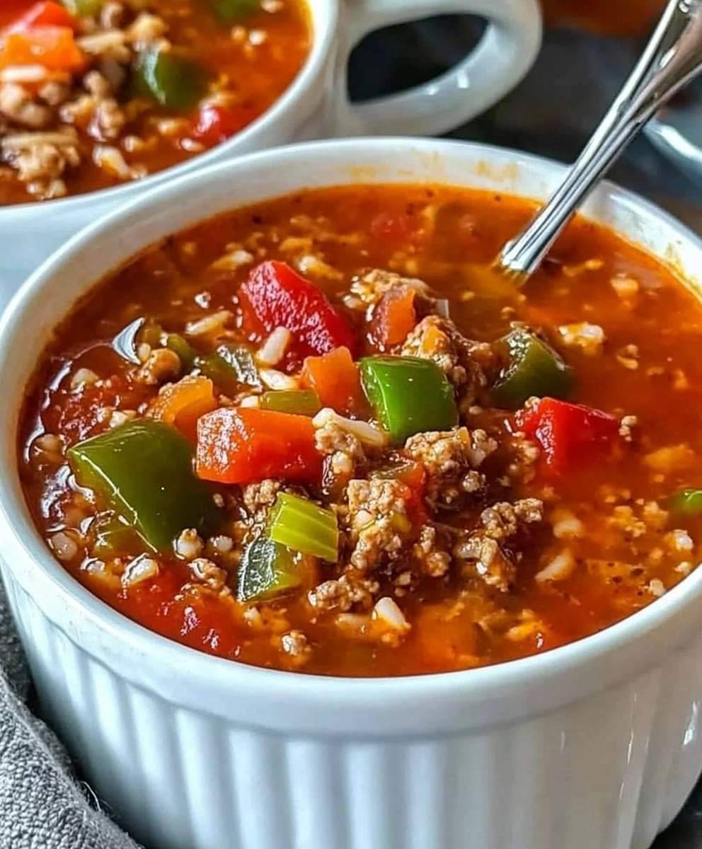 Healthy Stuffed Pepper Soup