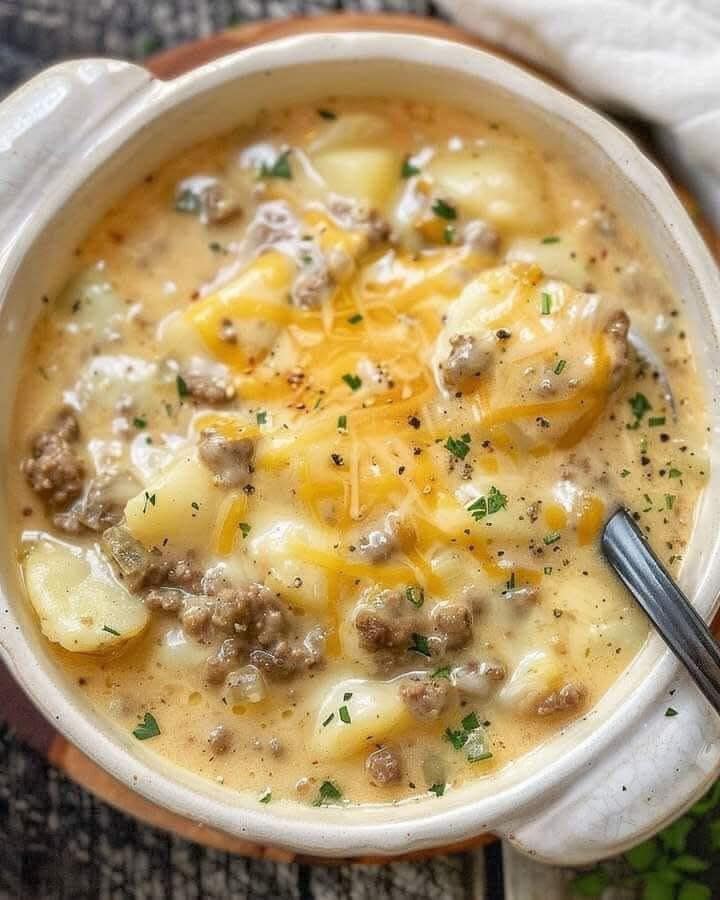 Cheesy Hamburger Potato Soup: The Ultimate Comfort Food