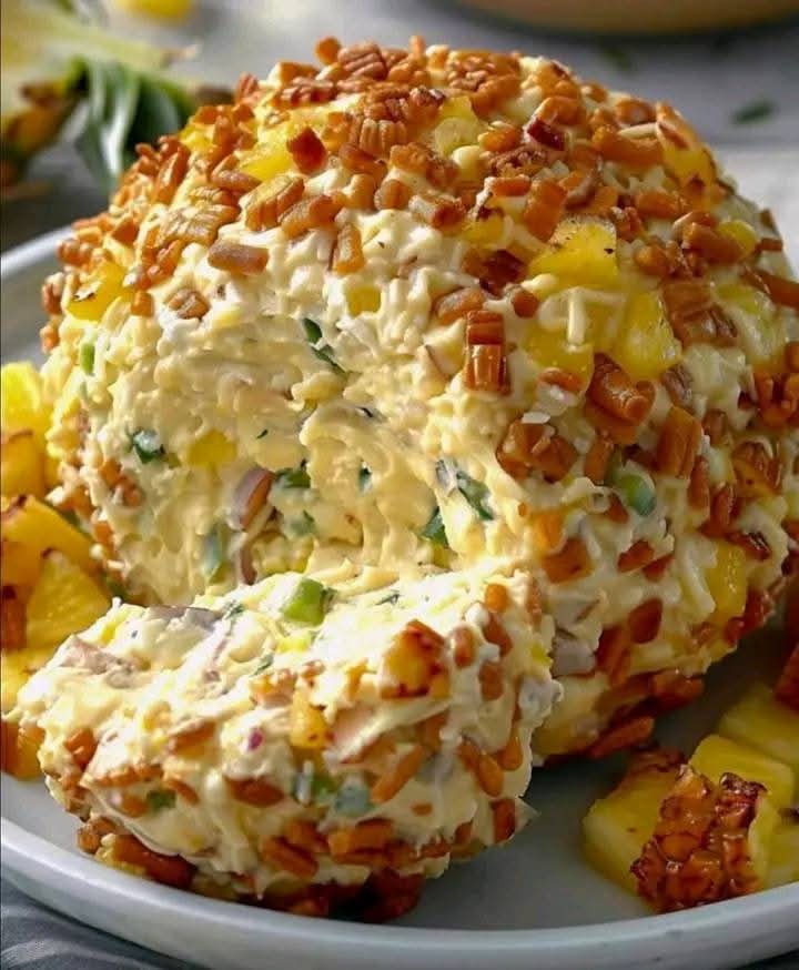 Pineapple Pecan Cheese Ball – A Sweet & Savory Showstopper