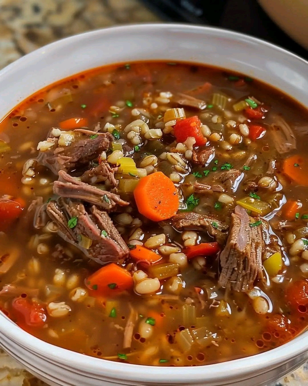 Hearty Beef Barley Soup