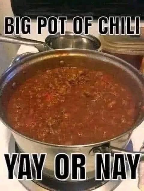 HUGE Pot of Chili at Home