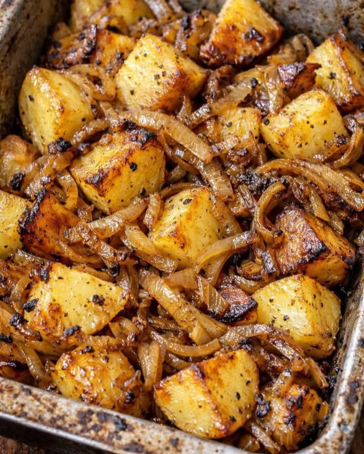 Amish Sunday Roasted Potatoes & Onions