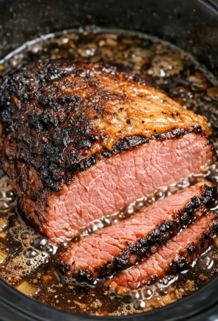 Melt-in-Your-Mouth Slow Cooker Roast Beef with Rich Gravy