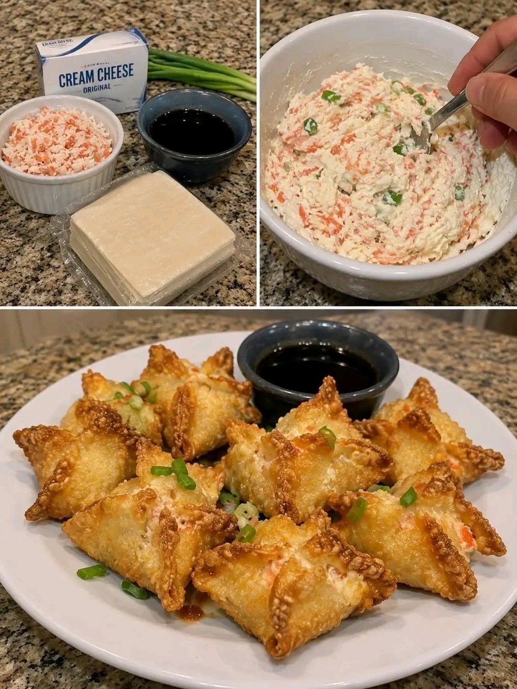 Crispy Cream Cheese Rangoons