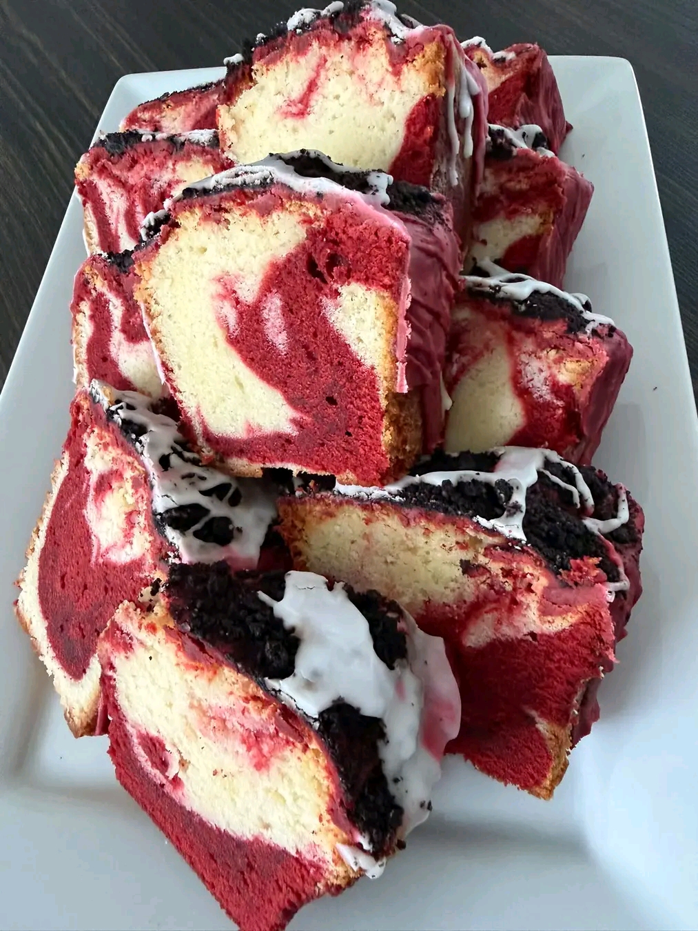 Red Velvet Swirl Pound Cake