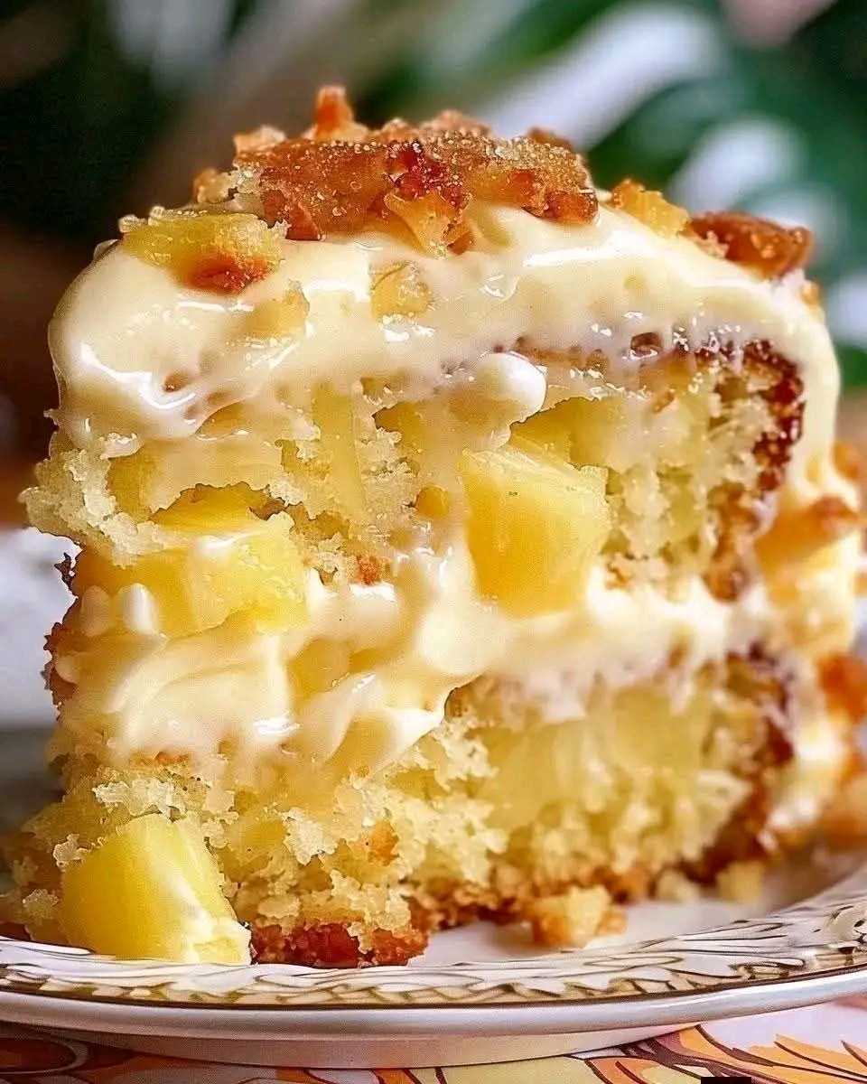 Hawaiian Pineapple Cake with