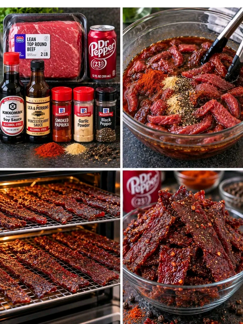 Dr Pepper Beef Jerky  Sweet