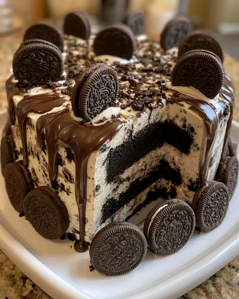 Cookies and Cream Oreo Cake –