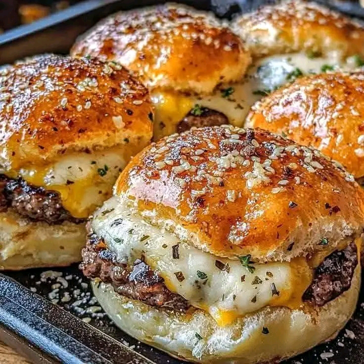 Garlic Parmesan Cheeseburger