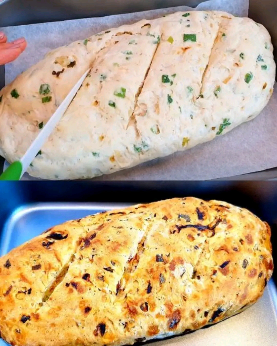 German Onion Bread Without Yeast – Easy