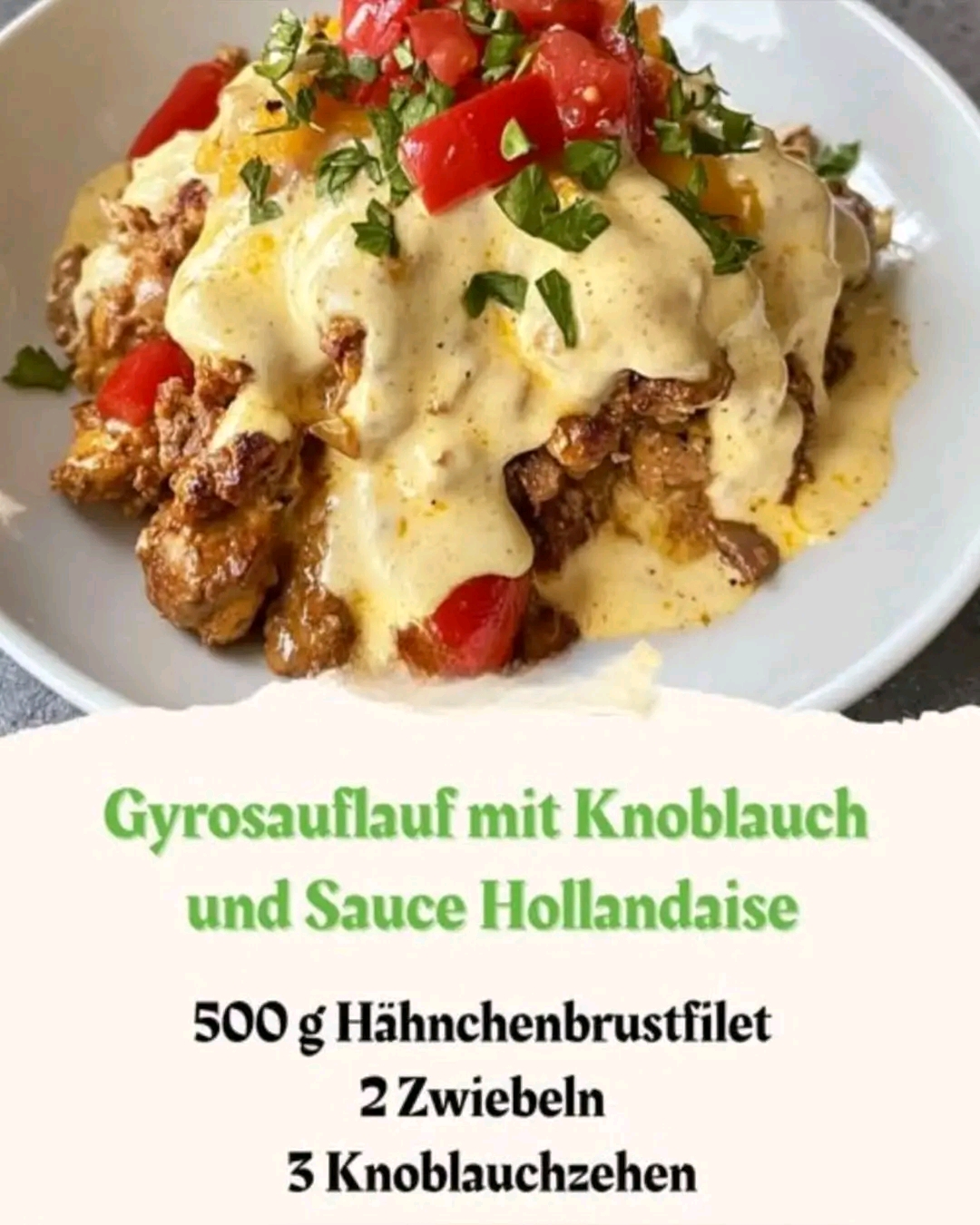 Gyros Casserole with Garlic