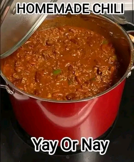 Huge Pot of Homemade Chili
