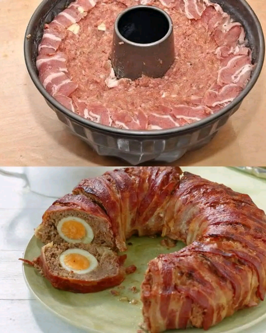 Hackbraten mit Überraschung  A Family