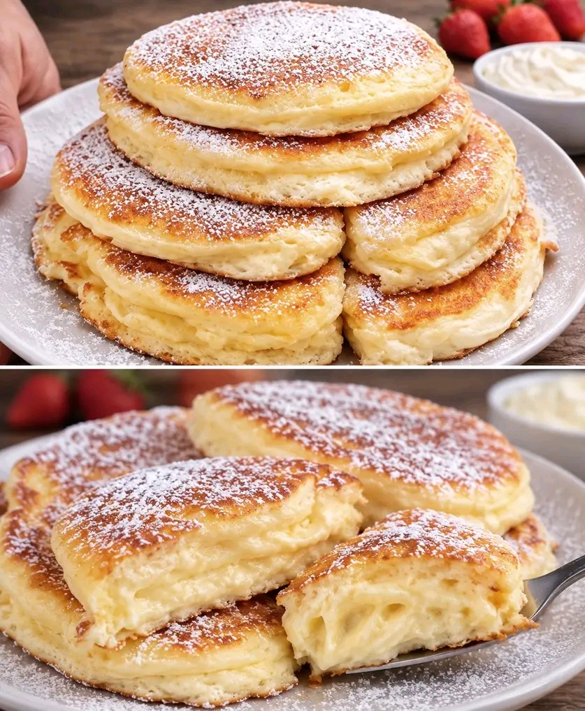 Quark-Pfannkuchen ohne Mehl