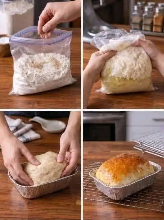 Bread in a Bag (No Mess, No Mixer)