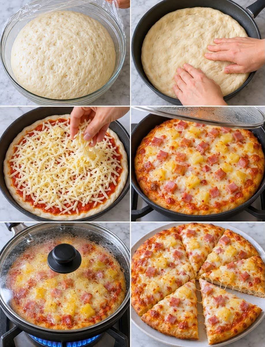 HOMEMADE PIZZA IN A PAN 