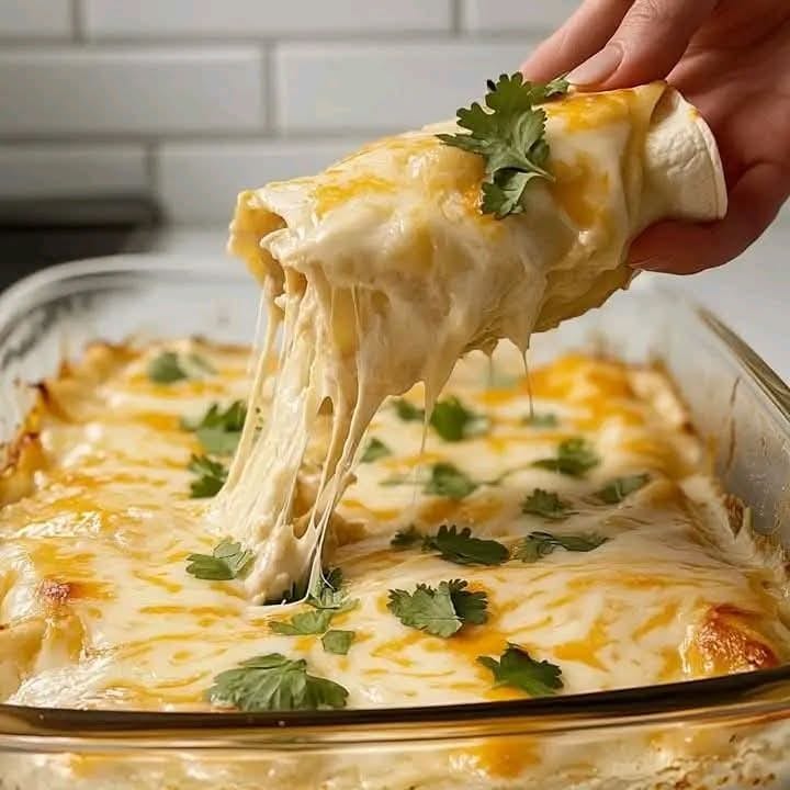 Mexican White Chicken Enchiladas